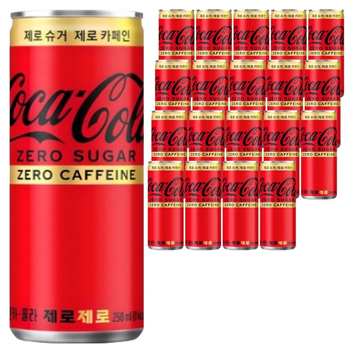 코카콜라 제로제로, 250ml, 20개