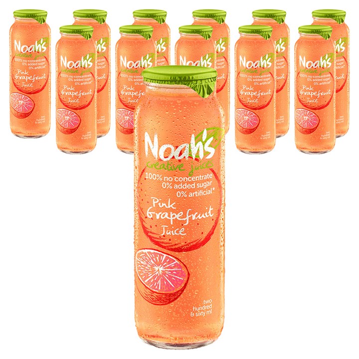 노아주스 핑크 자몽주스, 260ml, 12개