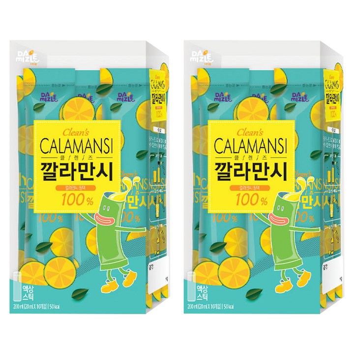 다미즐 클렌즈 깔라만시 스틱, 20ml, 10개입, 2개