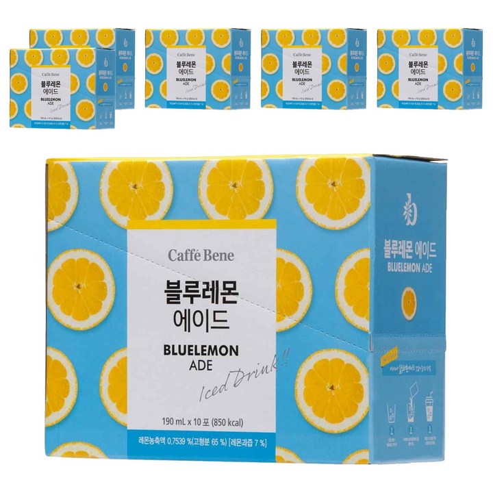 카페베네 블루레몬에이드, 190ml, 60개