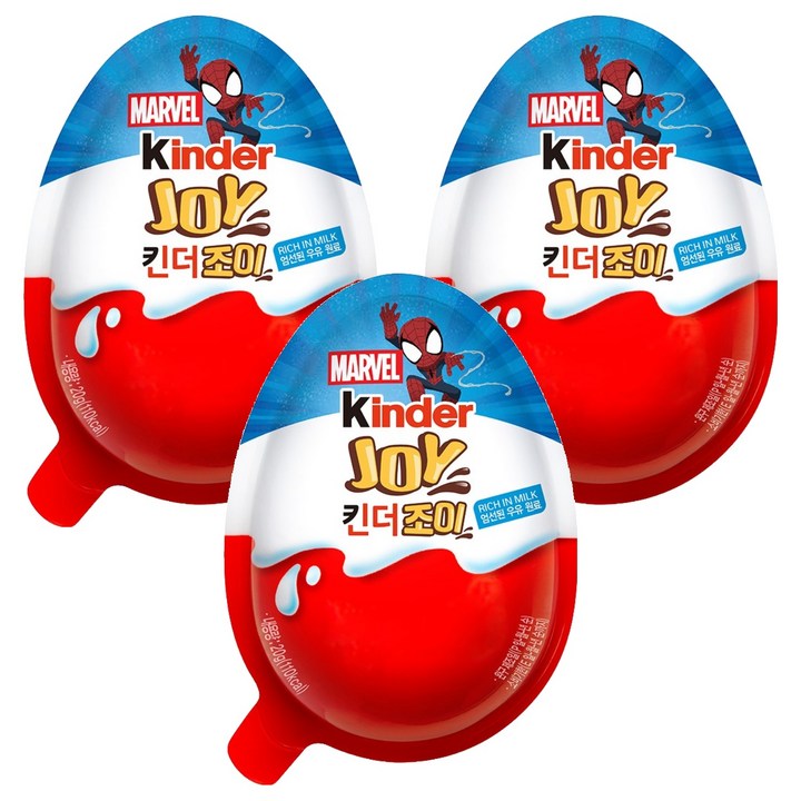 킨더 조이 초콜릿 보이, 20g, 3개