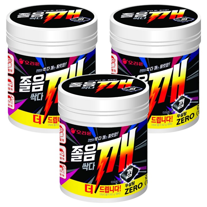 오리온 졸음싹다깨껌, 102g, 3개