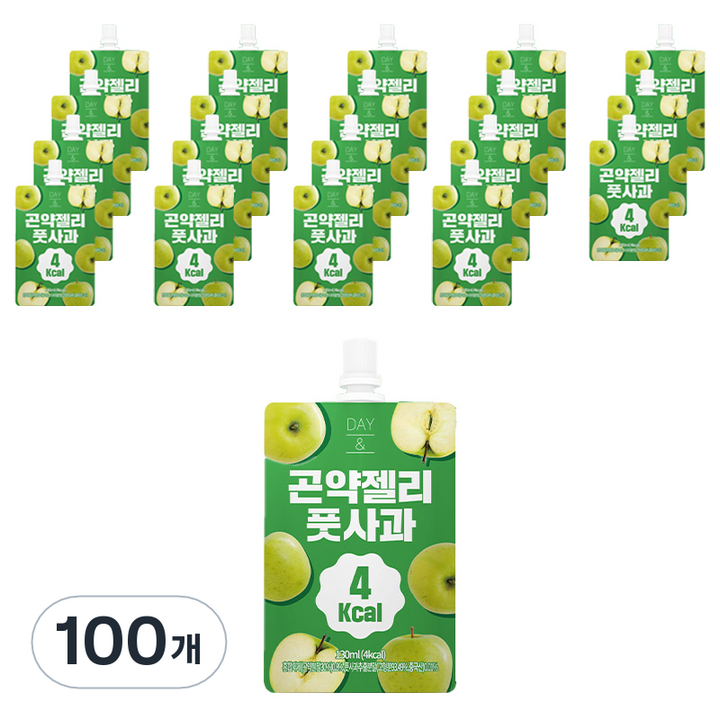 참앤들황토농원 데이앤 풋사과 곤약젤리, 100개