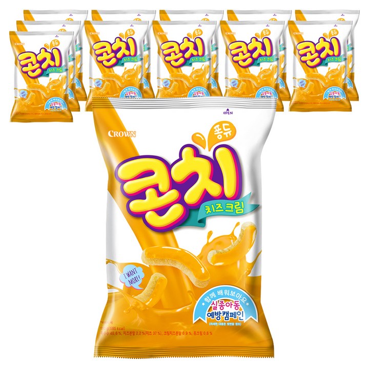 콘치 치즈크림, 110g, 12개