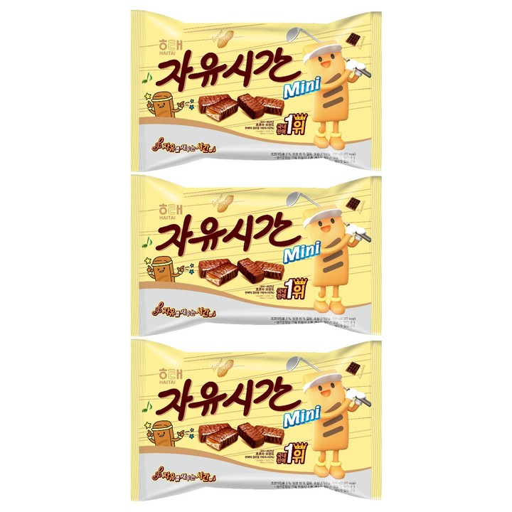 자유시간 미니 초콜릿, 500g, 3개