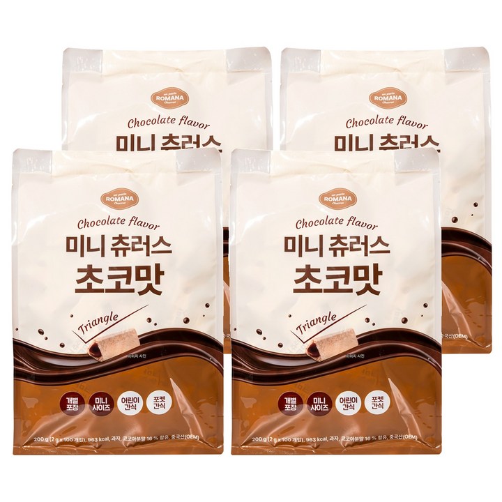 로마나 미니 츄러스 초코맛, 400개, 2g