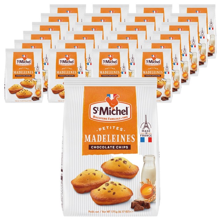 생미쉘 초코칩 마들렝, 25개, 175g