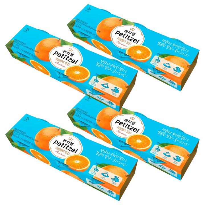 쁘띠첼 과일젤리 밀감, 90g, 12개