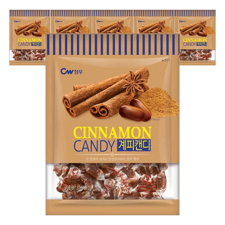 청우식품 계피 사탕, 420g, 6개