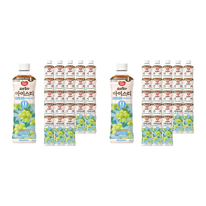 동원보성홍차 아이스티 샤인머스캣 제로, 500ml, 48개