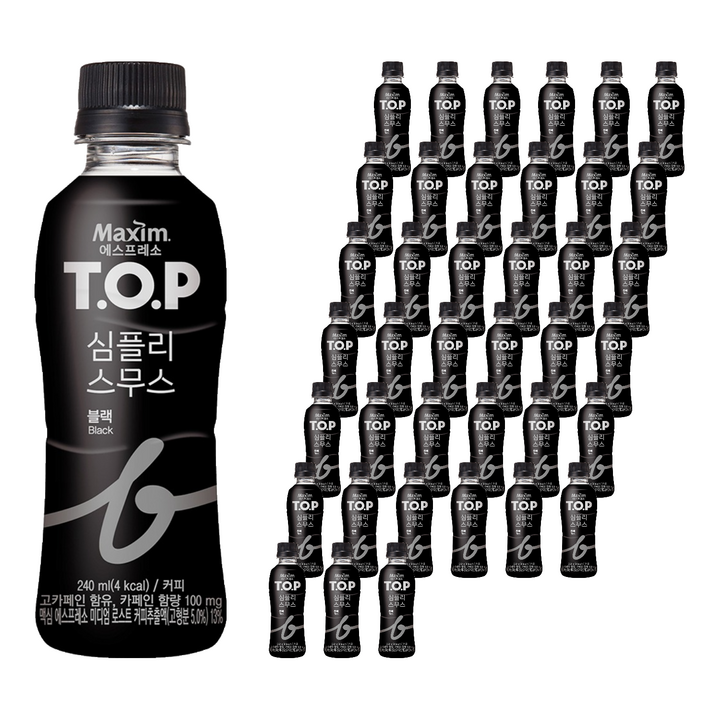 티오피 심플리 스무스 블랙, 240ml, 40개