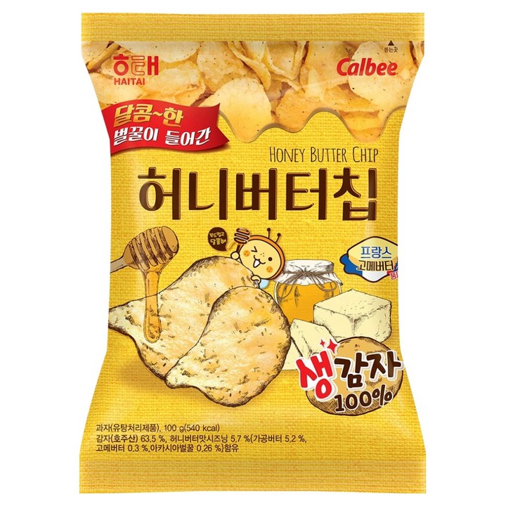 해태제과 허니버터칩, 100g, 1개