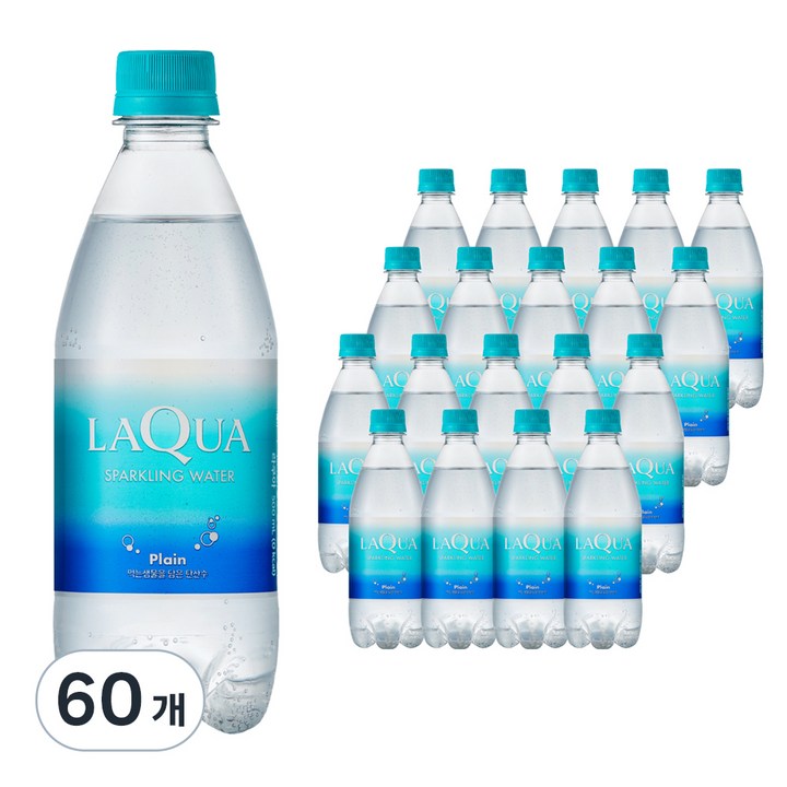 라쿠아 스파클링 워터 플레인, 500ml, 60개