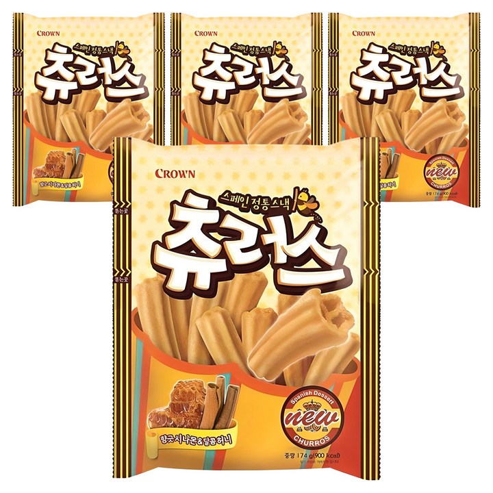 크라운 츄러스, 174g, 4개