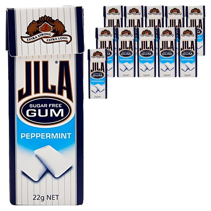 JILA 페퍼민트 껌, 22g, 12개