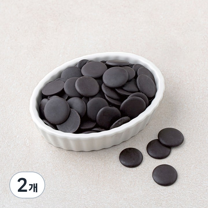 콜라타 인도네시아산 컴파운드 초콜릿 버튼 (냉장), 1kg, 2개