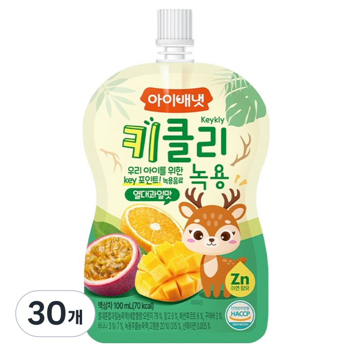 아이배냇 아동용 키클리 녹용, 30개, 100ml