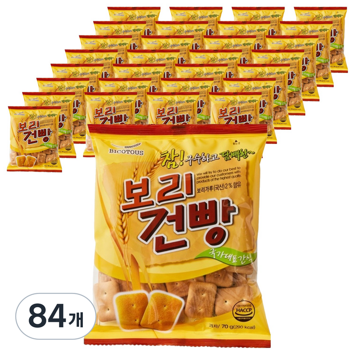 비코투스 보리건빵, 84개, 70g