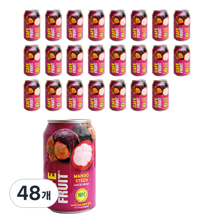 카페푸룻 망고스틴 주스, 48개, 330ml