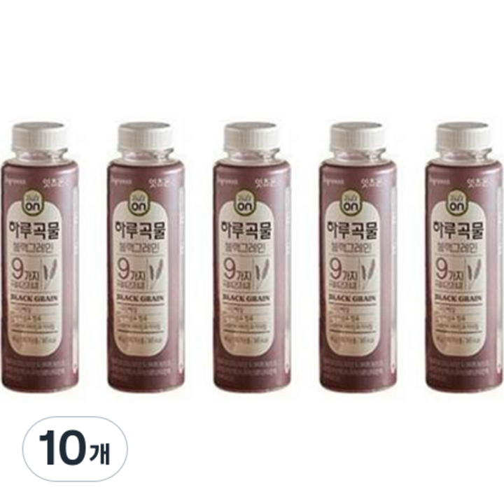 eatson 에치와이 한국야쿠르트 하루곡물 블랙그레인 40g, 10개, 10개