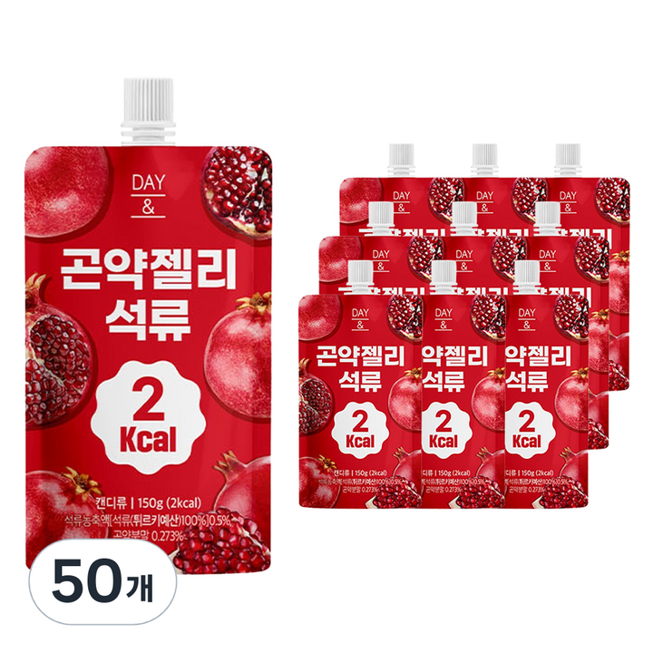 데이앤 2칼로리 곤약젤리 석류, 150g, 50개