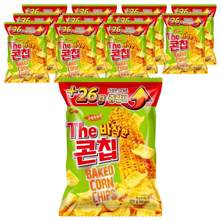청우식품 콘칩, 170g, 12개