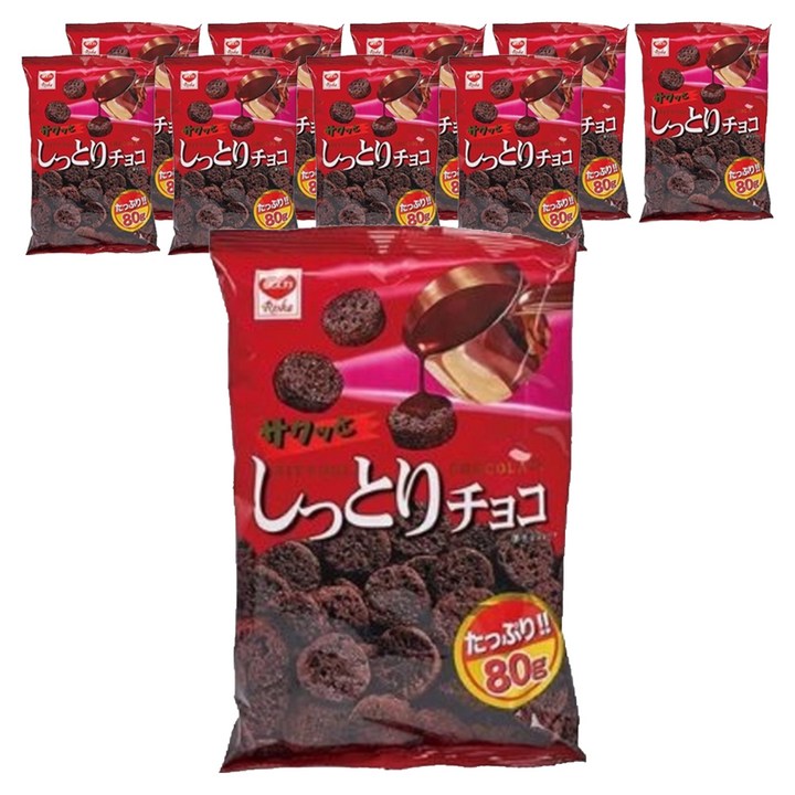 싯토리초콜렛 리스카 스낵, 80g, 10개