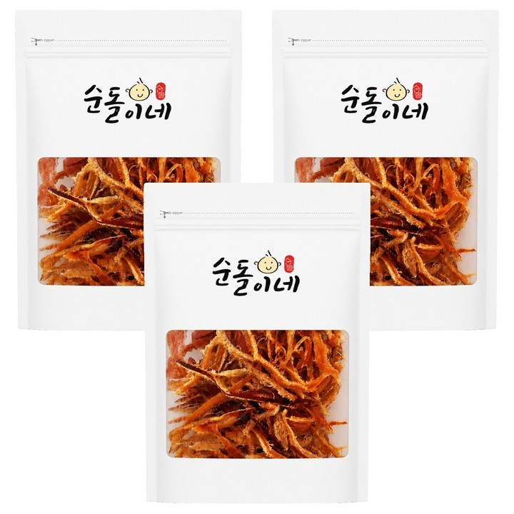 순돌이네 버터구이 맥반석 오징어, 3개, 150g