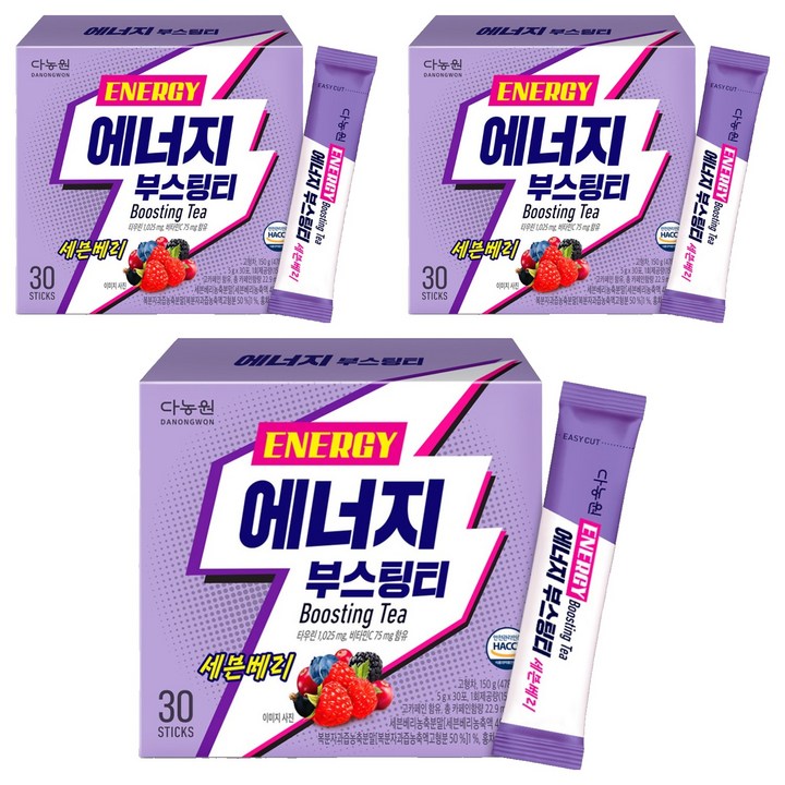 다농원 에너지 부스팅티 세븐베리, 5g, 30 STICKS