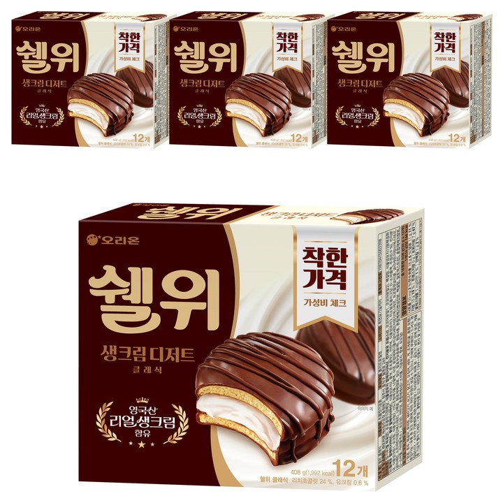 오리온 쉘위 클래식, 4개, 408g