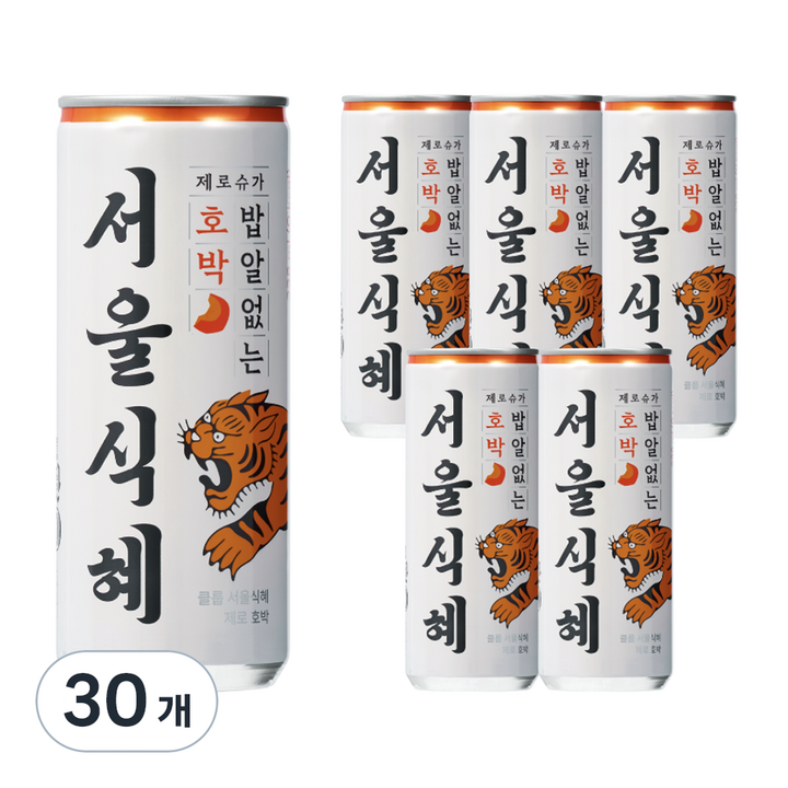 클룹 서울식혜 제로 호박, 30개, 238ml