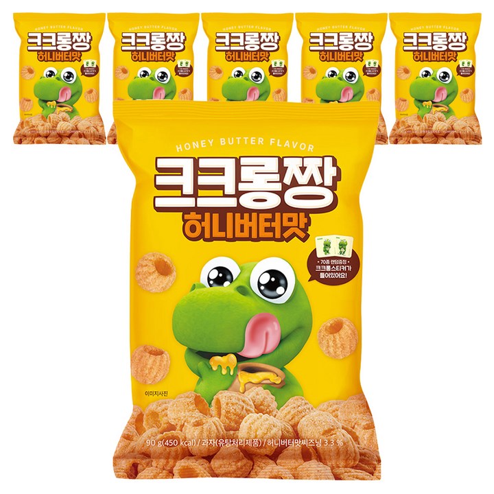 어니스트에프엔비 크크롱짱 허니버터맛, 6개, 90g