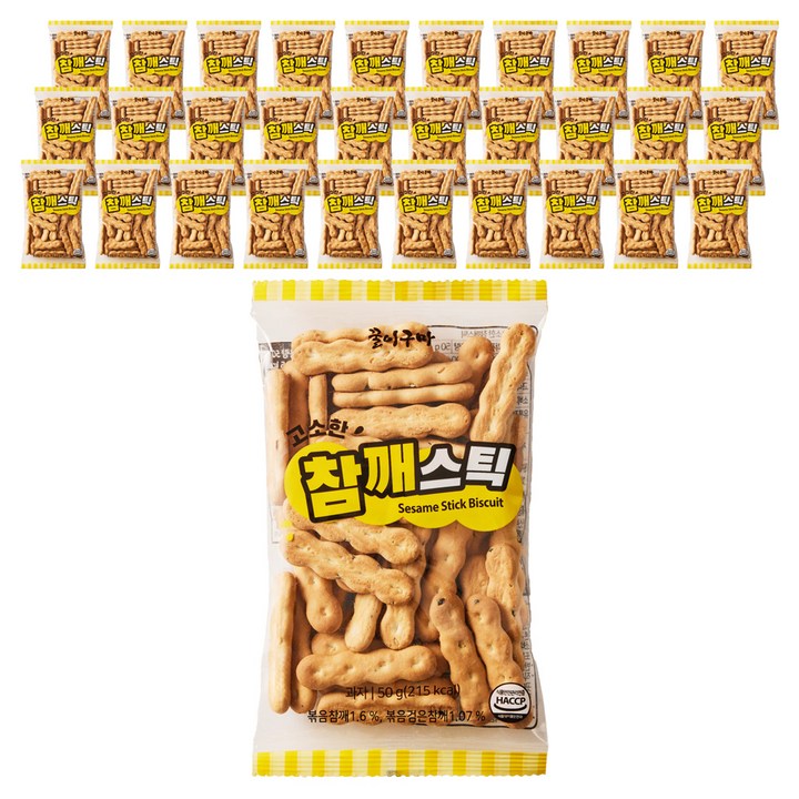 꿀이구마 고소한 참깨스틱, 50g, 60개
