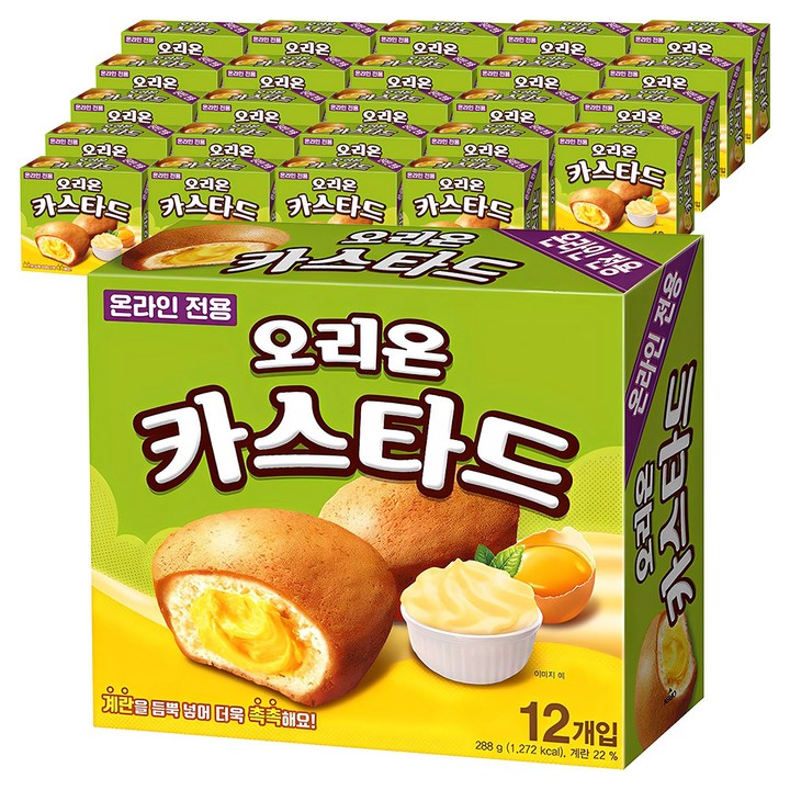 오리온 카스타드 12개입, 288g, 25개