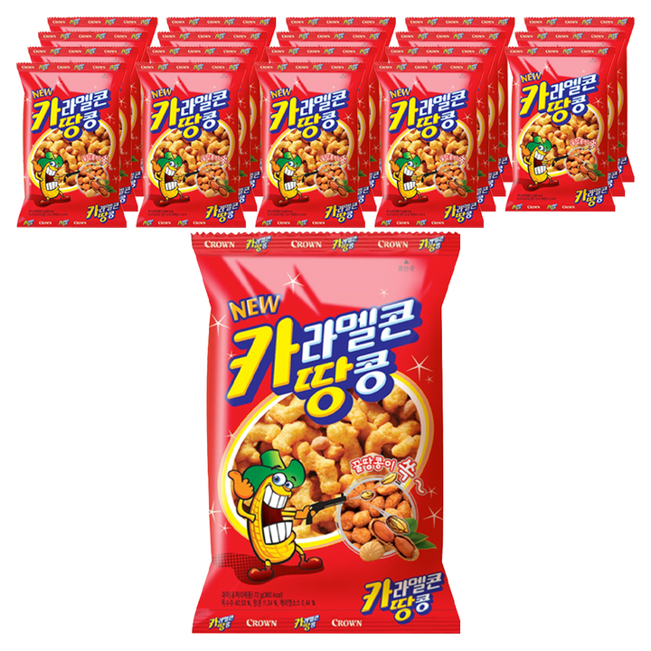 크라운 카라멜콘 땅콩, 72g, 20개