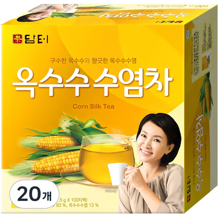 담터 옥수수 수염차, 1.5g, 100개입, 20개
