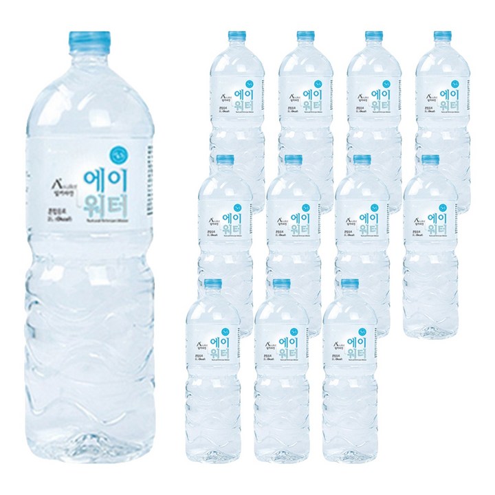 에이워터 내추럴 알카리수, 2L, 12개