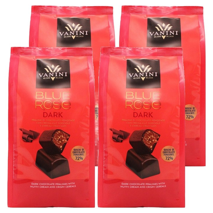 바니니 블루로즈백 다크 초콜릿, 120g, 4개