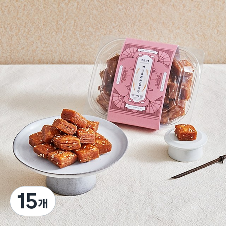 키친고메 페스츄리 한입 약과, 300g, 15개