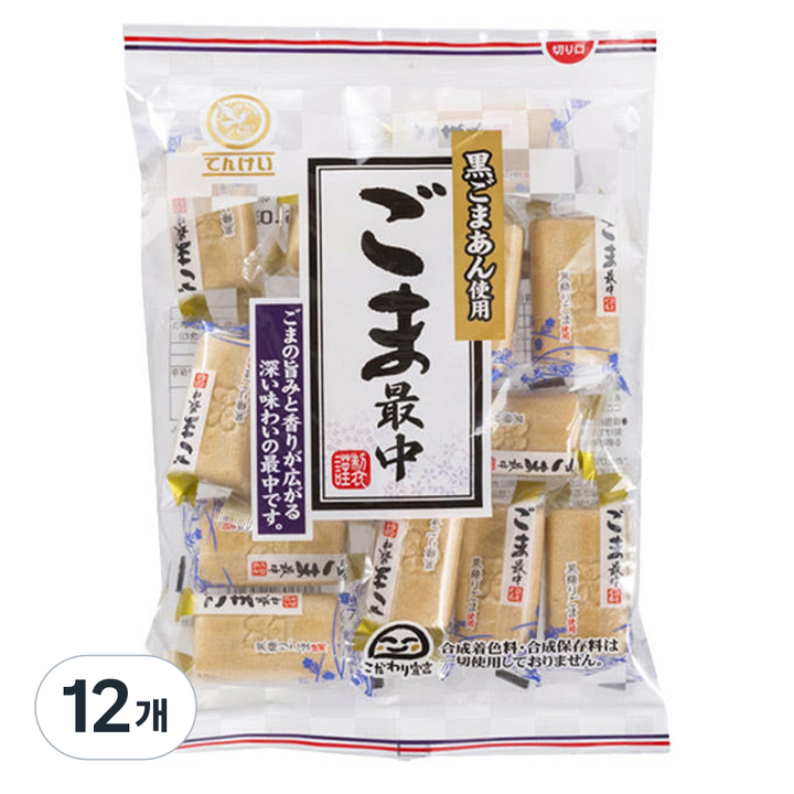 텐케 검은참깨 모나카, 12개, 173g