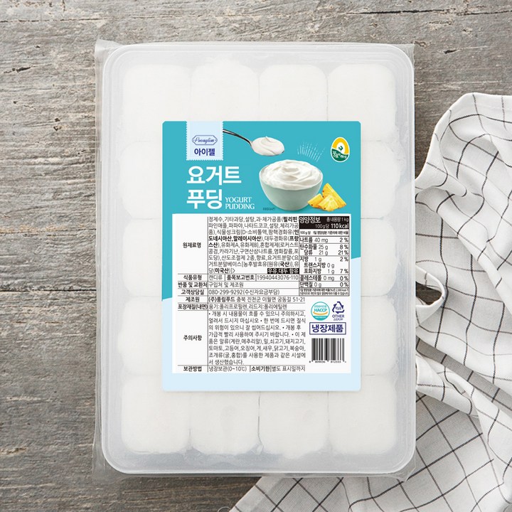 풍요한아침 아이젤 요거트푸딩, 1kg, 1개입, 1개