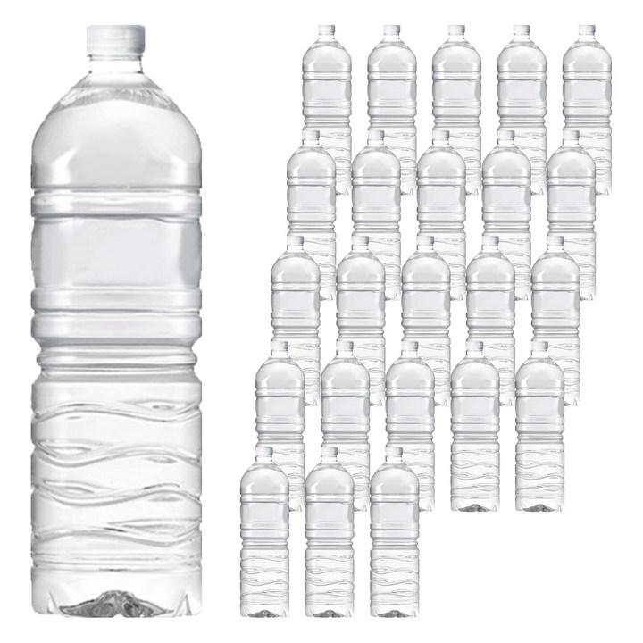 아이시스 생수 화이트캡 무라벨, 24개, 2L