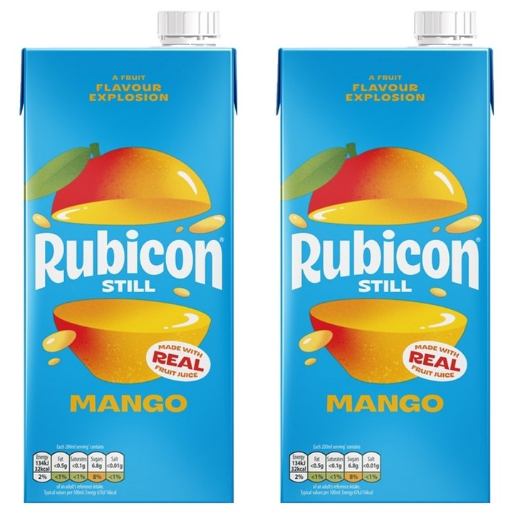 rubicon 망고 주스, 2개, 1L