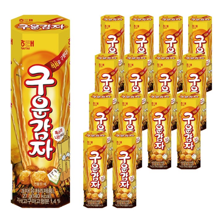해태제과 구운감자, 27g, 15개