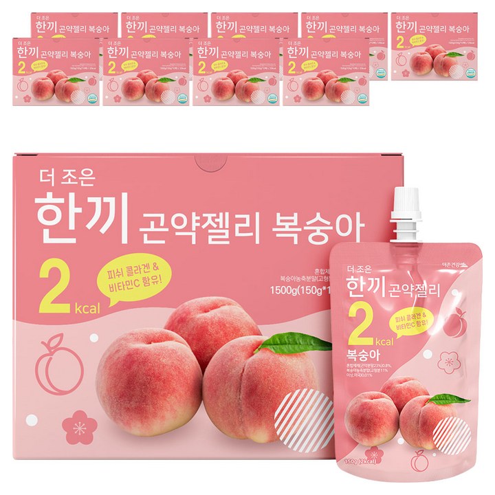 더존건강 더조은 한끼곤약젤리 복숭아 10개입, 1.5kg, 10개