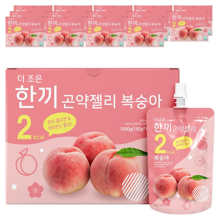 더존건강 더조은 한끼곤약젤리 복숭아 10개입, 1.5kg, 15개