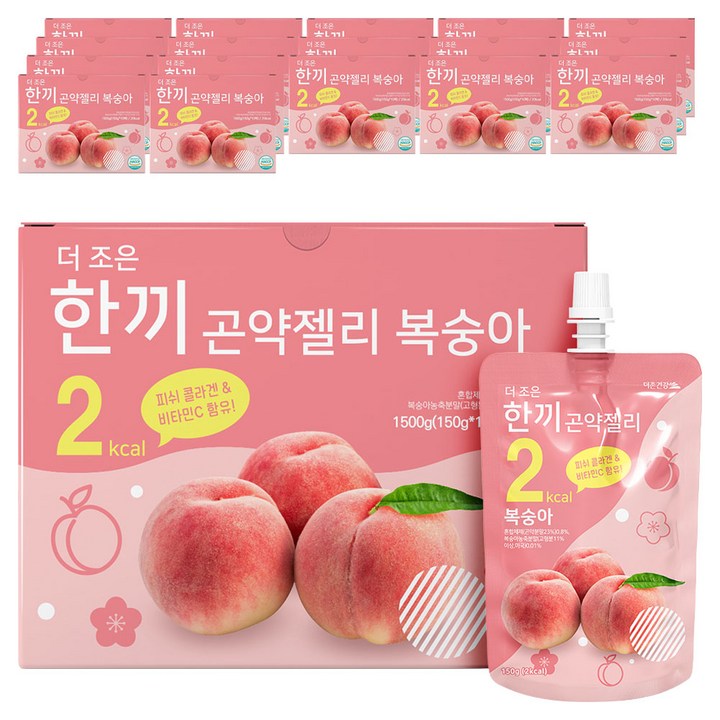 더존건강 더조은 한끼곤약젤리 복숭아 10개입, 1.5kg, 18개