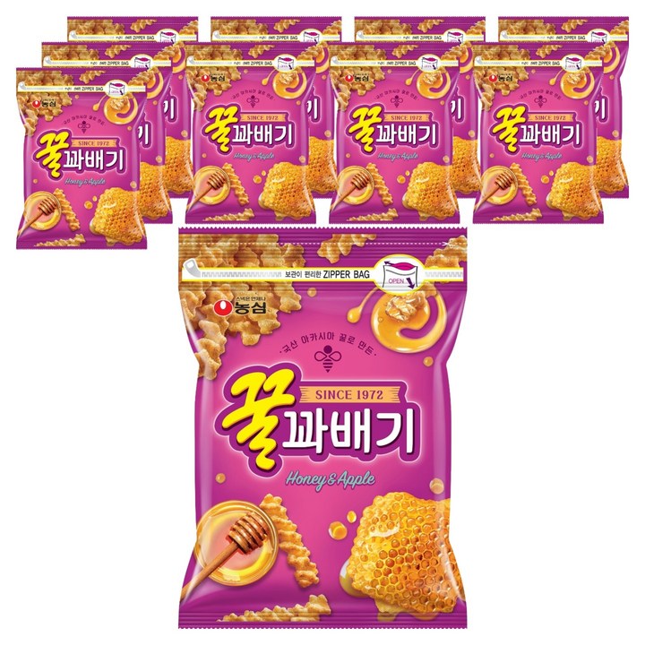꿀꽈배기, 300g, 10개