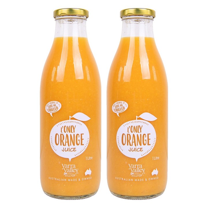 야라밸리 착즙 오렌지 주스, 2개, 1L