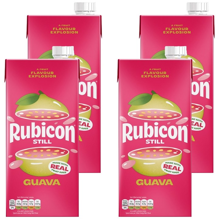 rubicon 구아바 열대과일주스, 1L, 4개